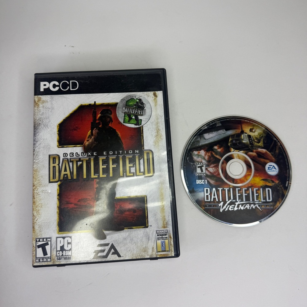 Battlefield‎ 2 Deluxe Edition PC CD ROM Game with Vietnam Expansion Pack